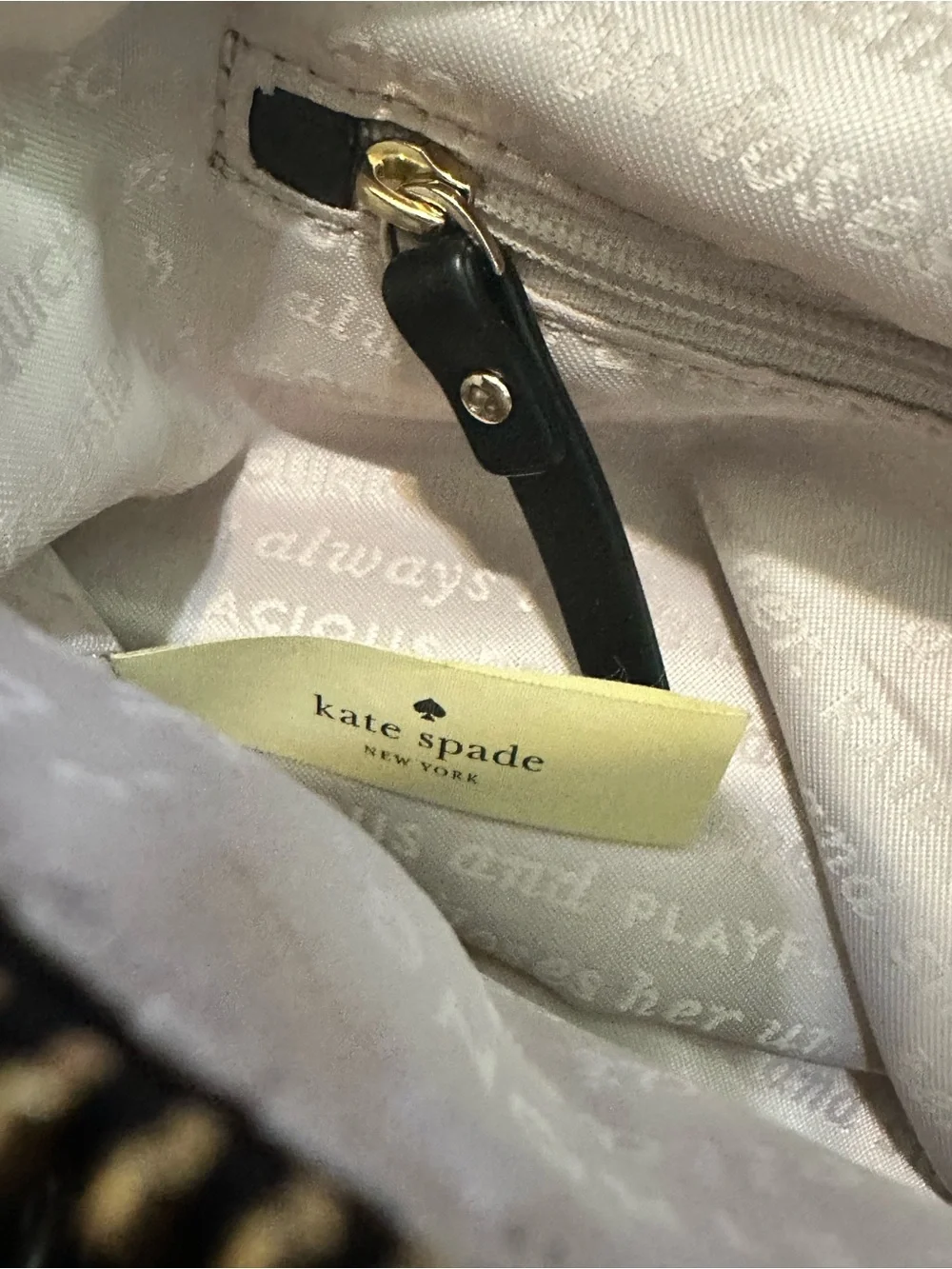 kate spade Story Line Black Mini Bow Top-Handle Bag